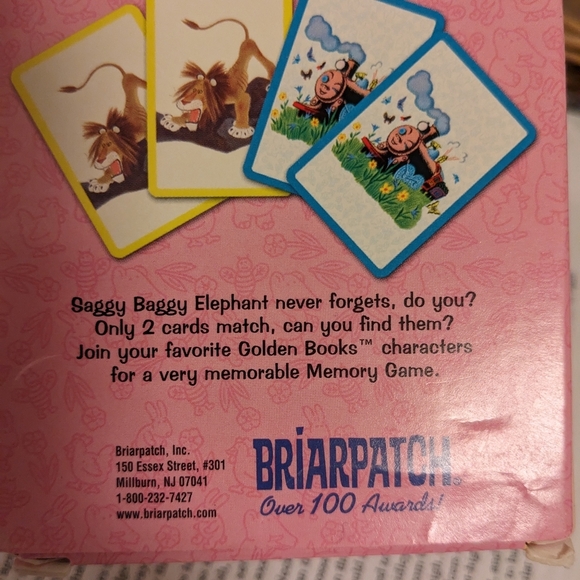A Little Golden Book My First Memory Card Game Briarpatch VTG 2002 Classic - Picture 3 of 3
